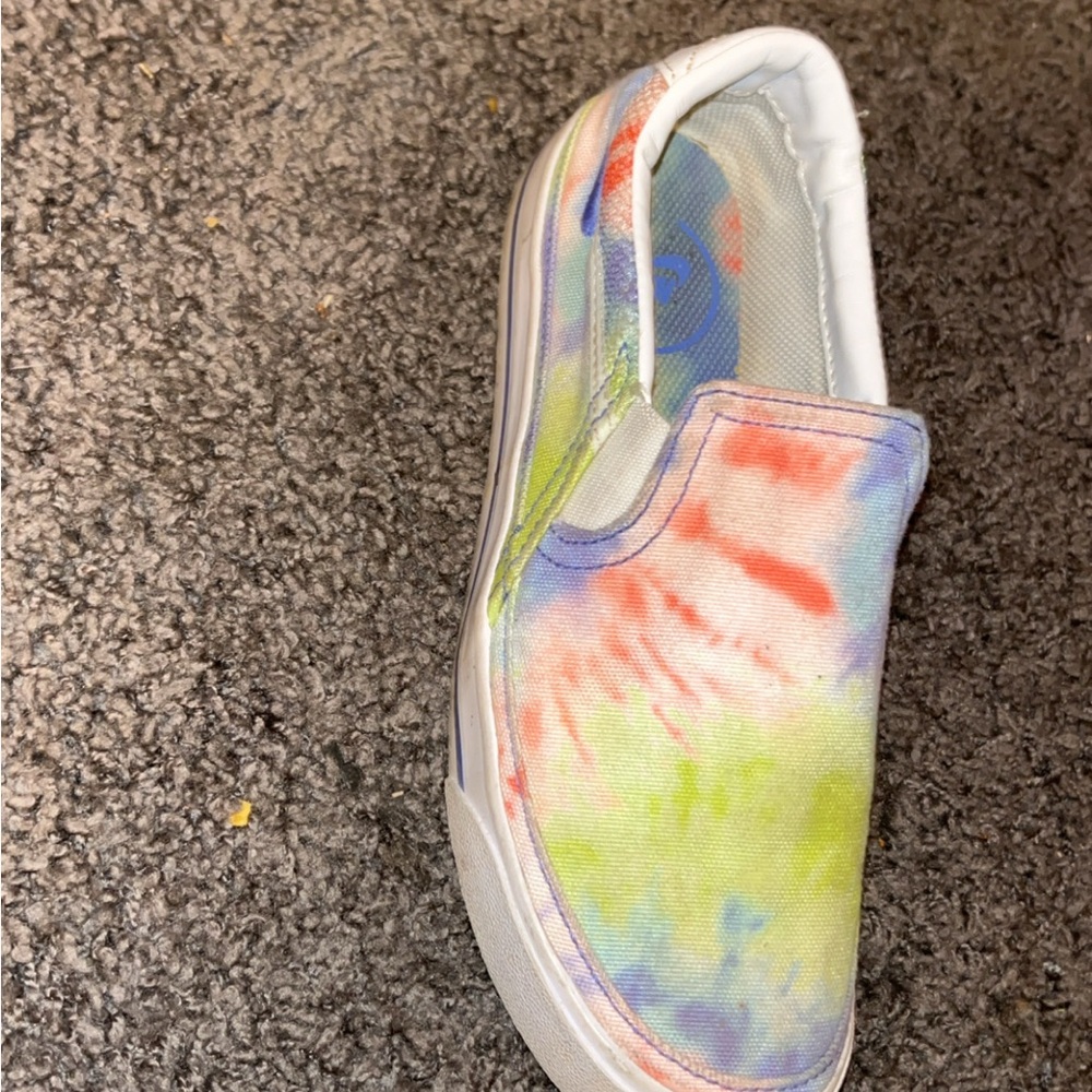 Colorful Tie-Dye Nike Slip-On Shoes